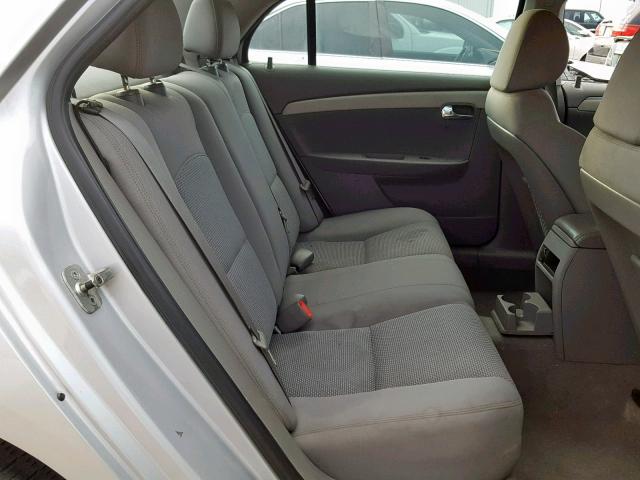 1G1ZC5EB6AF311087 - 2010 CHEVROLET MALIBU 1LT SILVER photo 6