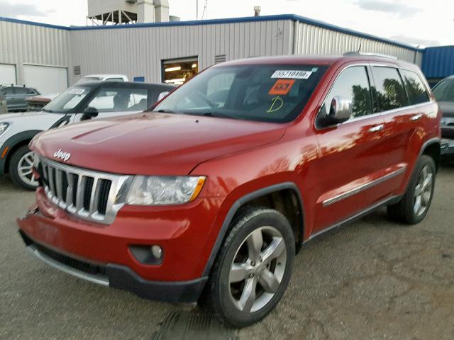 1J4RR5GG5BC655523 - 2011 JEEP GRAND CHER RED photo 2