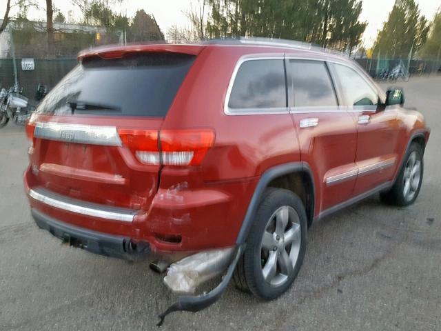 1J4RR5GG5BC655523 - 2011 JEEP GRAND CHER RED photo 4