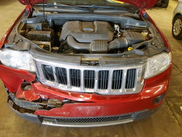 1J4RR5GG5BC655523 - 2011 JEEP GRAND CHER RED photo 7