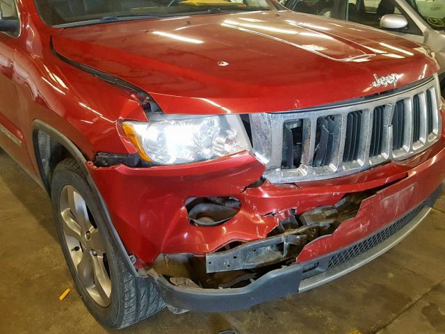 1J4RR5GG5BC655523 - 2011 JEEP GRAND CHER RED photo 9