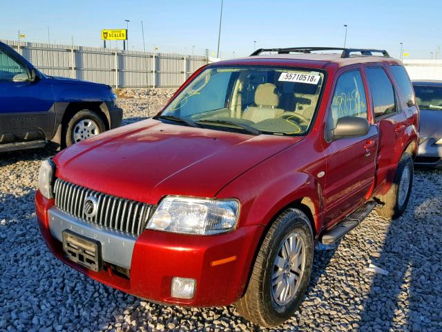 4M2YU811X7KJ16876 - 2007 MERCURY MARINER LU MAROON photo 2