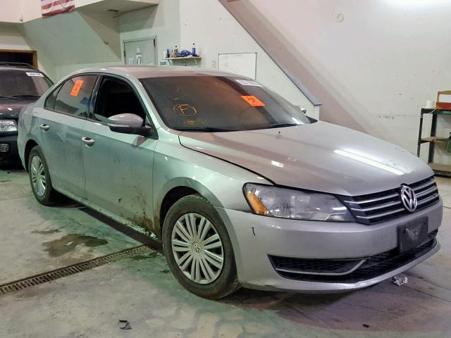 1VWAP7A34EC009496 - 2014 VOLKSWAGEN PASSAT S SILVER photo 1