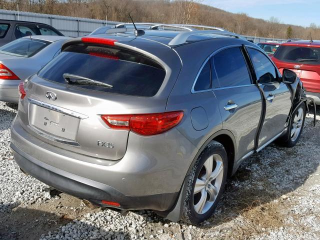 JN8AS1MW0BM733233 - 2011 INFINITI FX35 GRAY photo 4