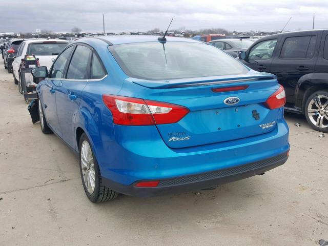 1FADP3J26EL168400 - 2014 FORD FOCUS TITA BLUE photo 3