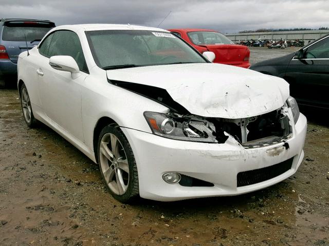 JTHFF2C26C2525119 - 2012 LEXUS IS 250 WHITE photo 1