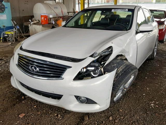 JN1CV6AP6AM408397 - 2010 INFINITI G37 BASE WHITE photo 2