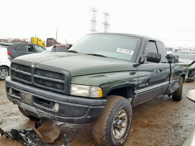 3B7KF23ZXTM131192 - 1996 DODGE RAM 2500 GREEN photo 2