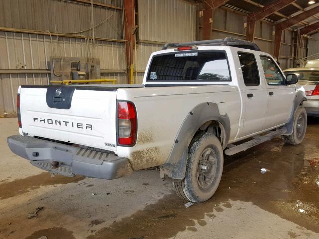 1N6ED29XX2C345220 - 2002 NISSAN FRONTIER C WHITE photo 4