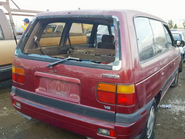 JM3LV5229M0335555 - 1991 MAZDA MPV MAROON photo 4