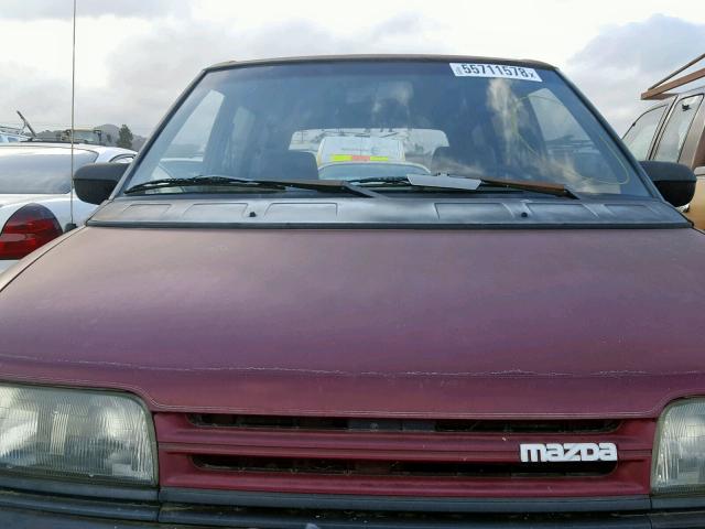 JM3LV5229M0335555 - 1991 MAZDA MPV MAROON photo 9