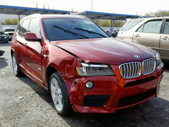 5UXWX7C59E0E81509 - 2014 BMW X3 XDRIVE3 RED photo 1