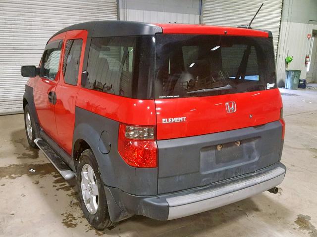 5J6YH28695L029576 - 2005 HONDA ELEMENT EX RED photo 3