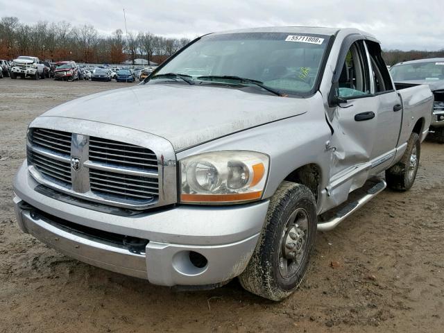 3D7KR28C56G174424 - 2006 DODGE RAM 2500 S SILVER photo 2