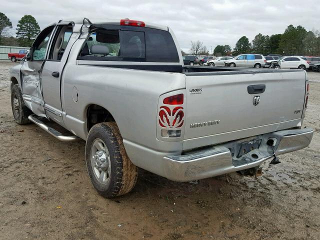 3D7KR28C56G174424 - 2006 DODGE RAM 2500 S SILVER photo 3