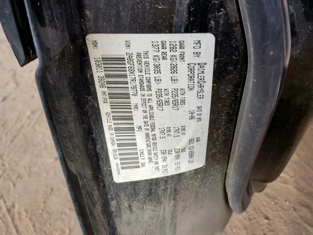 2A8GF68X17R178770 - 2007 CHRYSLER PACIFICA T BLACK photo 10