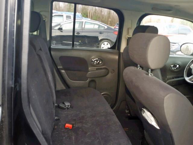 JN8AZ2KR6AT156467 - 2010 NISSAN CUBE BASE BLACK photo 6