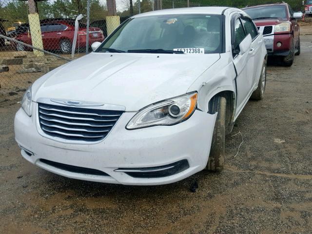 1C3CCBBB4DN600130 - 2013 CHRYSLER 200 TOURIN WHITE photo 2