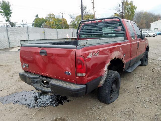 1FTSX31L43EB71565 - 2003 FORD F350 SRW S RED photo 4