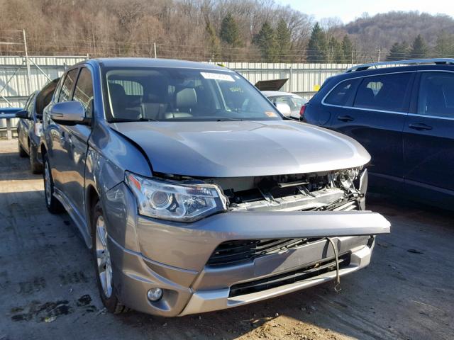 JA4JZ4AX3EZ003159 - 2014 MITSUBISHI OUTLANDER GRAY photo 1