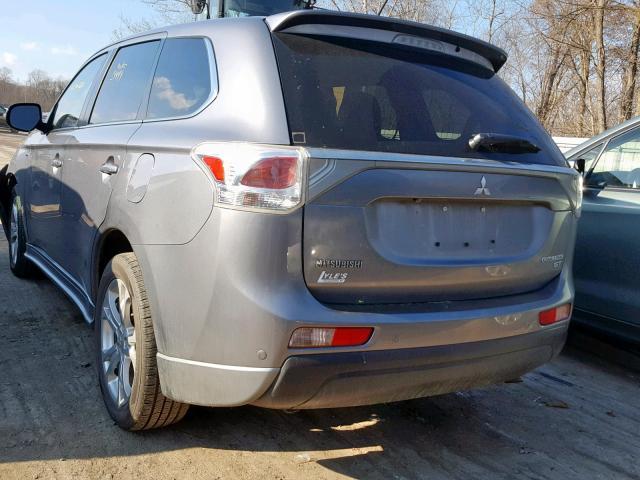 JA4JZ4AX3EZ003159 - 2014 MITSUBISHI OUTLANDER GRAY photo 3