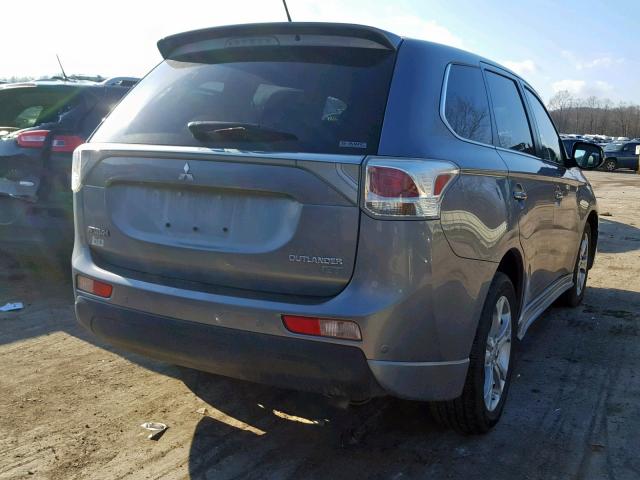 JA4JZ4AX3EZ003159 - 2014 MITSUBISHI OUTLANDER GRAY photo 4