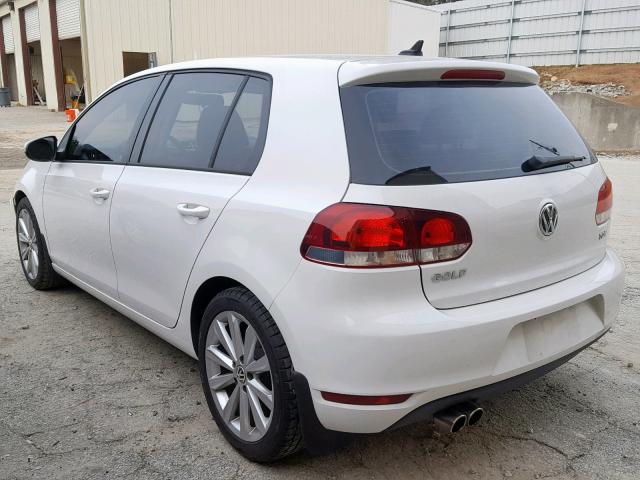 WVWNM7AJXCW163010 - 2012 VOLKSWAGEN GOLF 白色 照片 3