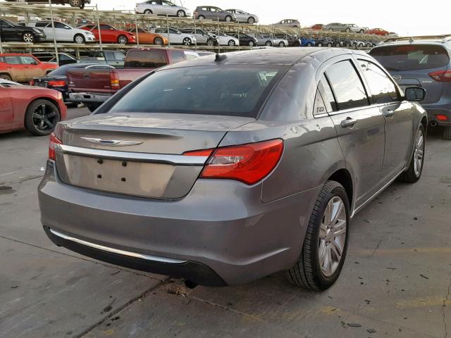 1C3CCBBB1CN124756 - 2012 CHRYSLER 200 TOURIN GRAY photo 4