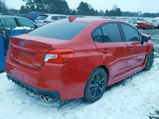 JF1VA1J6XF8835714 - 2015 SUBARU WRX LIMITE RED photo 4