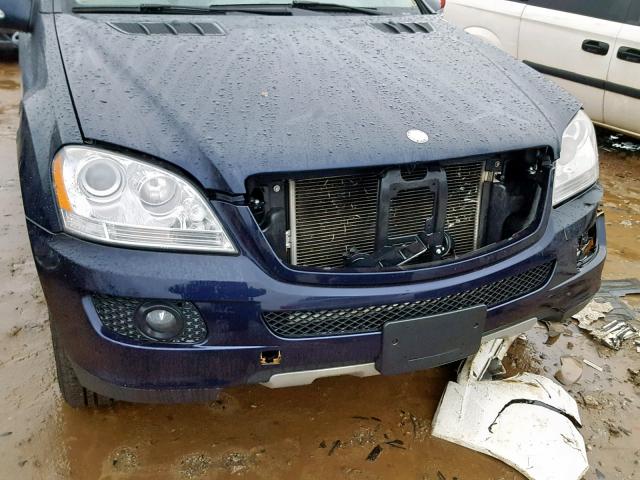 4JGBB86E07A173070 - 2007 MERCEDES-BENZ ML 350 BLUE photo 9