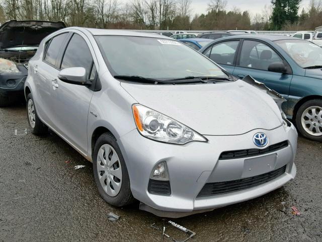 JTDKDTB34D1535080 - 2013 TOYOTA PRIUS C SILVER photo 1