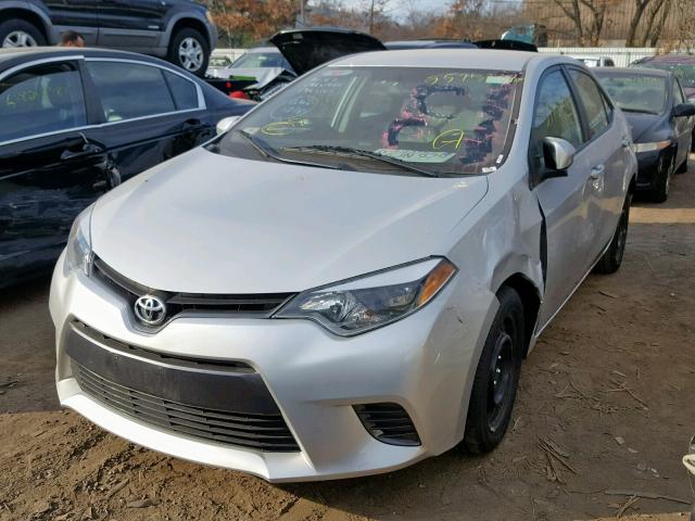 2T1BURHE4GC522339 - 2016 TOYOTA COROLLA L GRAY photo 2