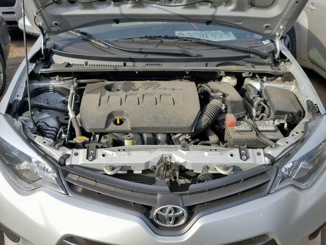 2T1BURHE4GC522339 - 2016 TOYOTA COROLLA L GRAY photo 7