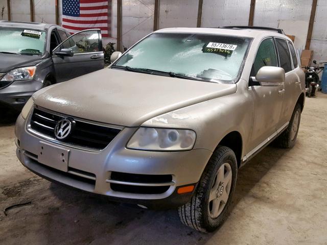 WVGBG77L75D004071 - 2005 VOLKSWAGEN TOUAREG 3. TAN photo 2