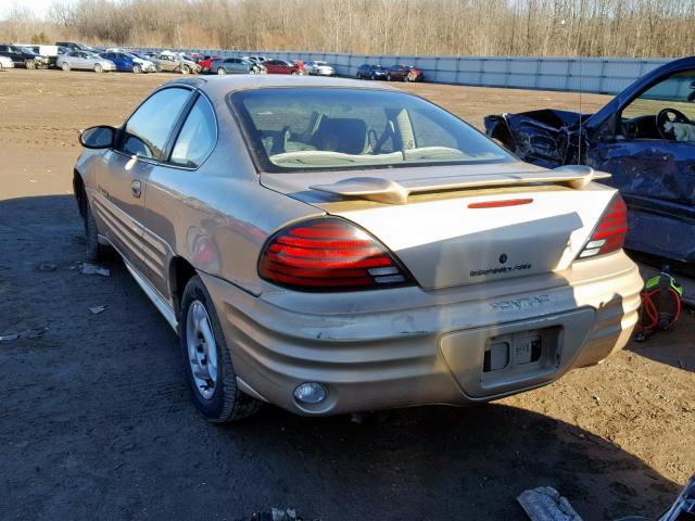 1G2NF12F32C114947 - 2002 PONTIAC GRAND AM S GOLD photo 3