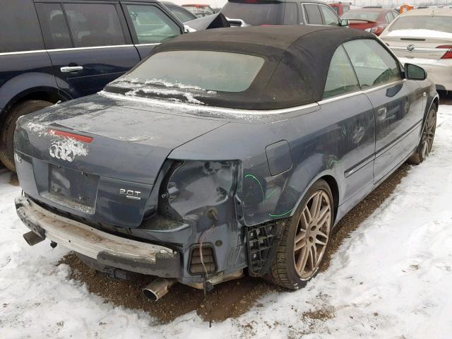 WAUDF48H29K008830 - 2009 AUDI A4 2.0T CA GRAY photo 4