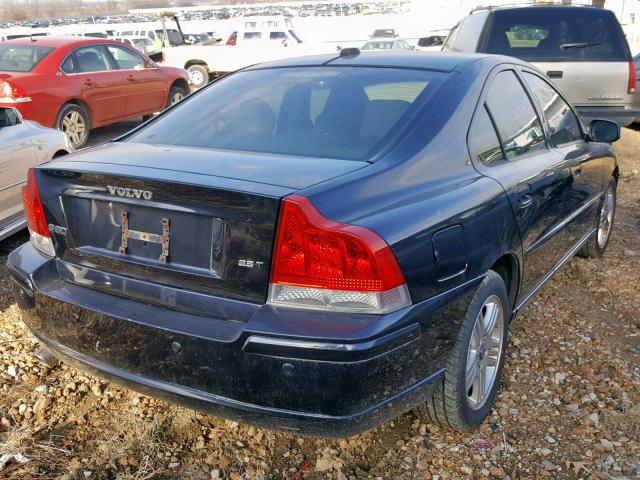 YV1RS592772618993 - 2007 VOLVO S60 2.5T BLUE photo 4