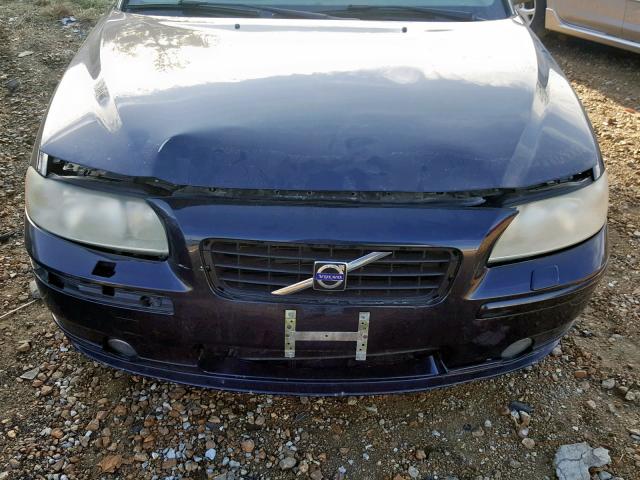 YV1RS592772618993 - 2007 VOLVO S60 2.5T BLUE photo 9