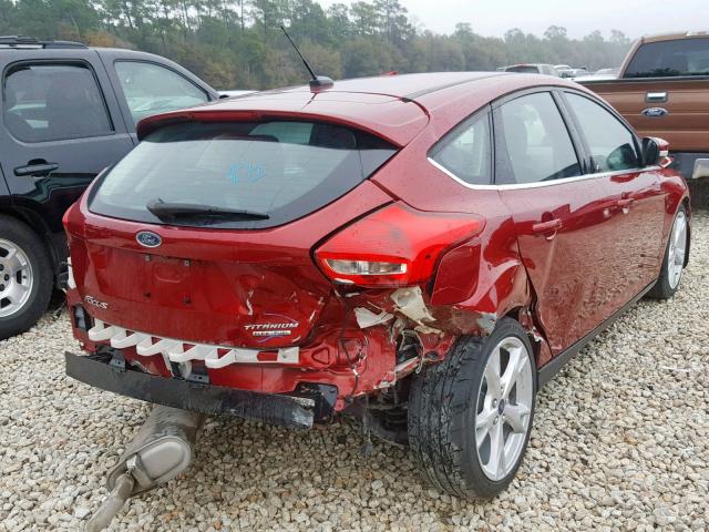 1FADP3N26GL274407 - 2016 FORD FOCUS TITA RED photo 4