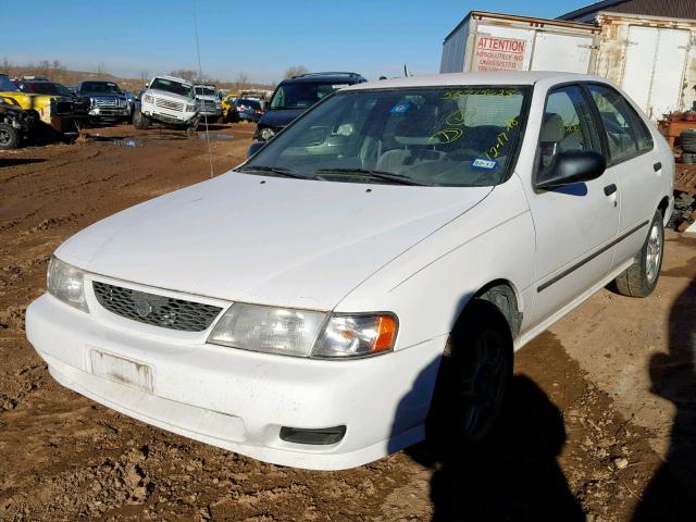 1N4AB41D1WC743285 - 1998 NISSAN SENTRA E WHITE photo 2