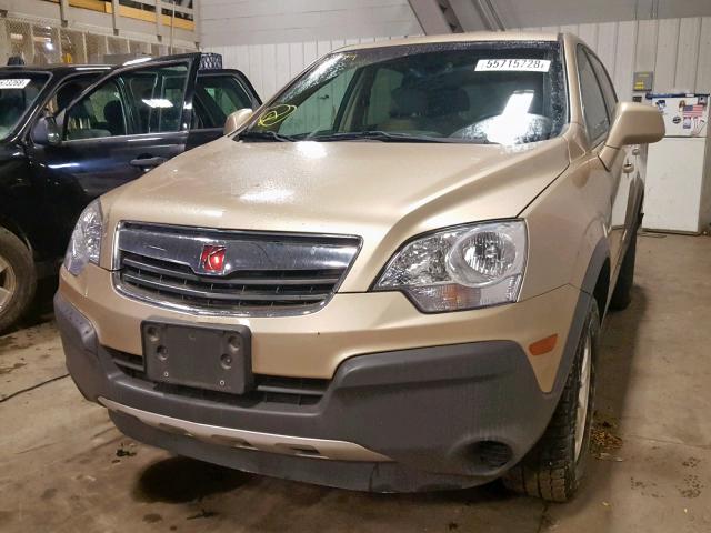 3GSCL33P28S563185 - 2008 SATURN VUE XE GOLD photo 2