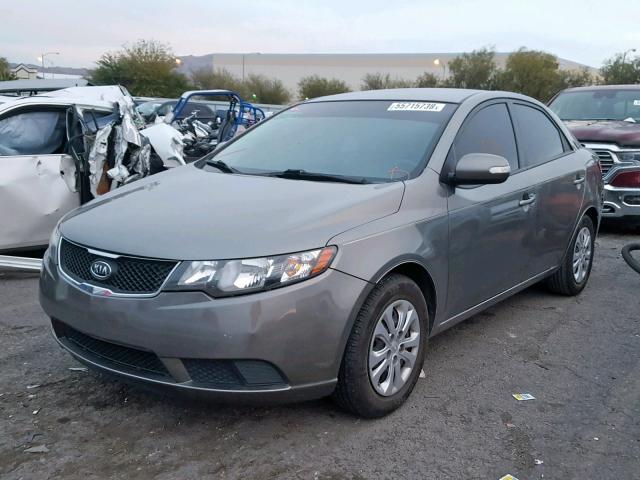 KNAFU4A21A5078648 - 2010 KIA FORTE EX GRAY photo 2