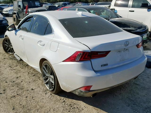 JTHBF1D26F5064384 - 2015 LEXUS IS 250 WHITE photo 3