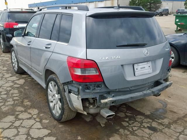 WDCGG8HB8BF559370 - 2011 MERCEDES-BENZ GLK 350 4M GRAY photo 3