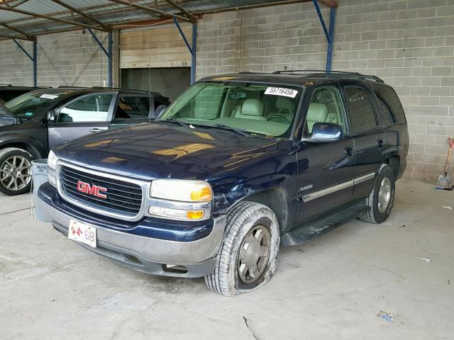 1GKEC13V34J127212 - 2004 GMC YUKON BLUE photo 2