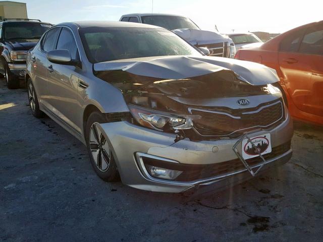 KNAGM4AD1D5056532 - 2013 KIA OPTIMA HYB SILVER photo 1