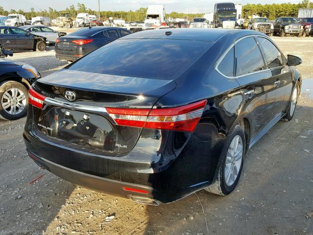 4T1BK1EB6FU191892 - 2015 TOYOTA AVALON XLE BLACK photo 4