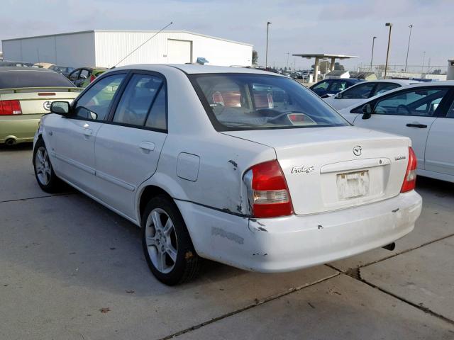 JM1BJ225030192700 - 2003 MAZDA PROTEGE DX WHITE photo 3