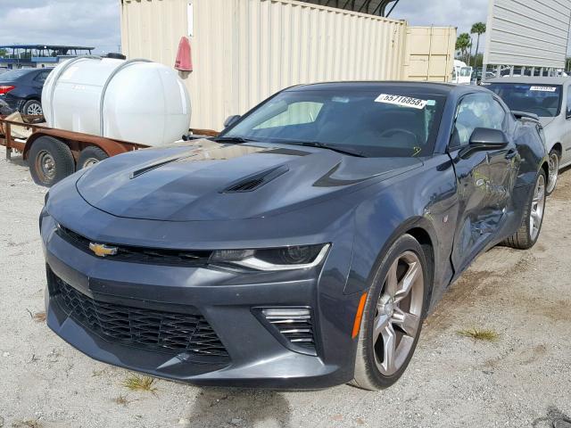 1G1FF1R79H0186236 - 2017 CHEVROLET CAMARO SS GRAY photo 2