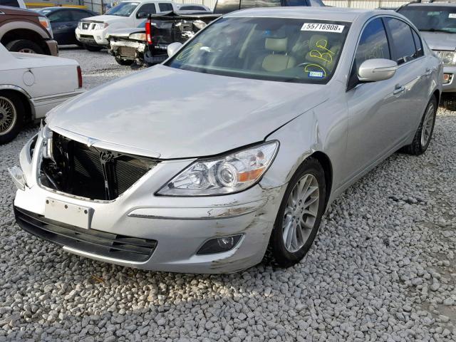 KMHGC4DE9BU141501 - 2011 HYUNDAI GENESIS 3. SILVER photo 2